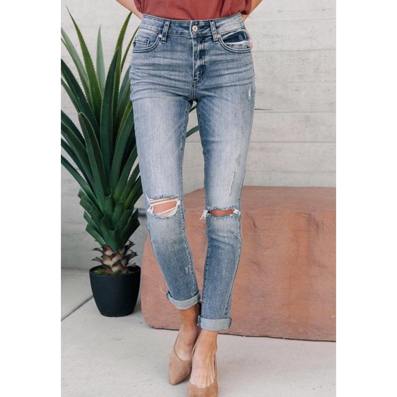 NWT Kancan Distressed High Rise Skinny KC8356M - Picture 5 of 6